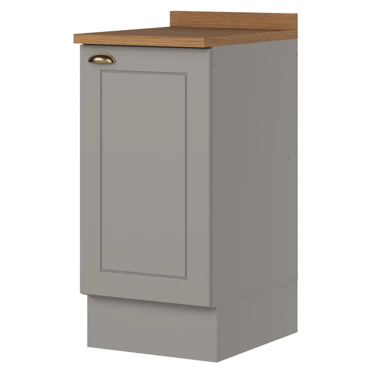 HOME MOBILI - Mueble Base Gris Americana 2 Puertas 40 cm