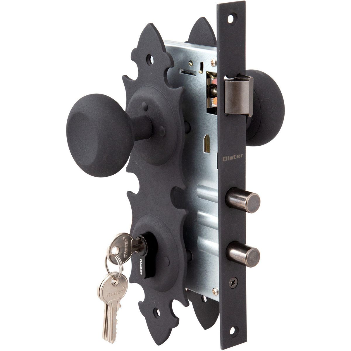 ODIS - Cerradura Embutir Acceso Pomo Embutida Negro Oister