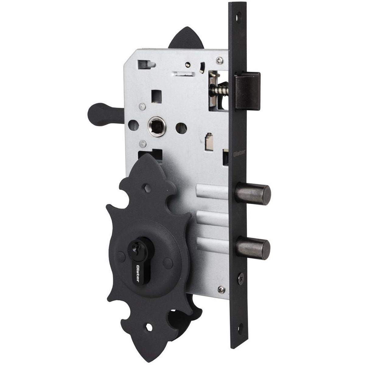 ODIS - Cerradura Embutir Acceso Manilla Embutida Negro Oister