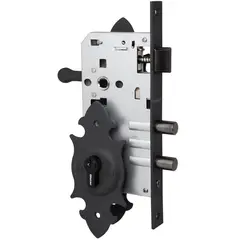 ODIS - Cerradura Embutir Acceso Manilla Embutida Negro Oister