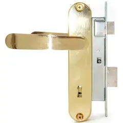 ODIS - Cerradura Embutir Dormitorio Manilla Embutida Bronce Simona 7040