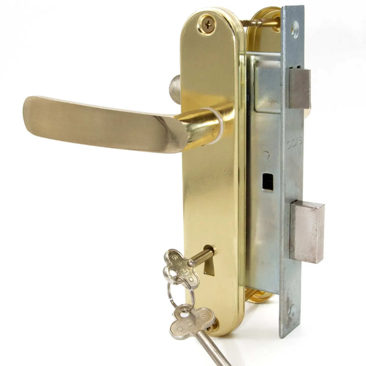 ODIS - Cerradura Embutir Cerradura de dormitorio Manilla Embutida Bronce Simona 7040