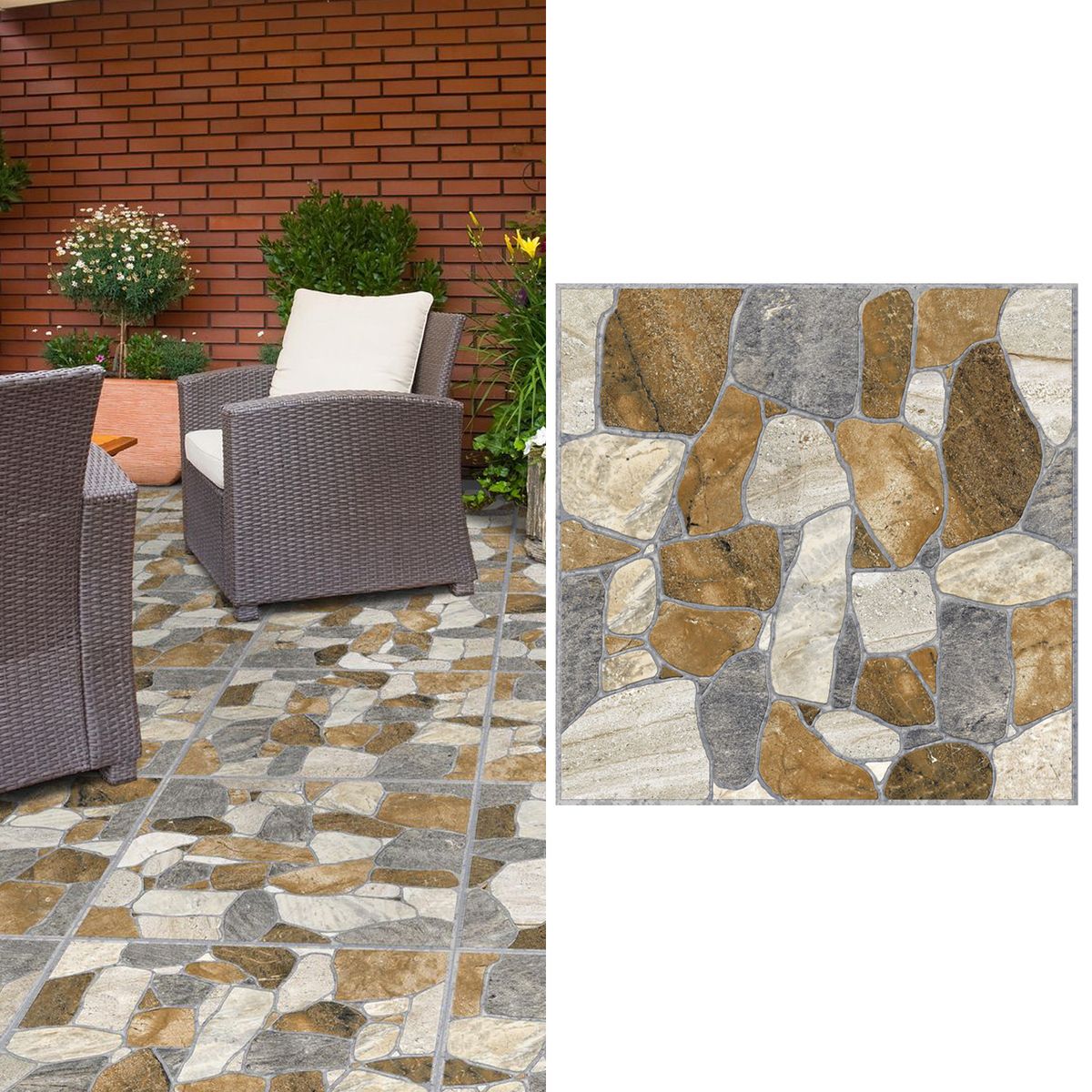 CORDILLERA - Cerámica 45x45 cm Rockstone Beige 2.29 m2