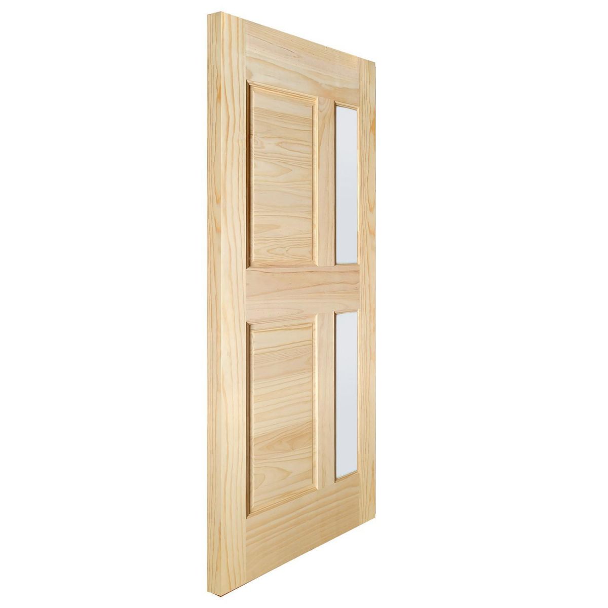HOLZTEK - Puerta Exterior Madera Pino Radiata Munich Natural