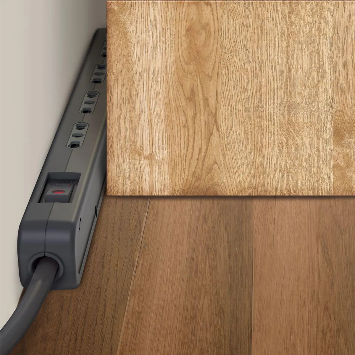 BTICINO - Alargador Ultra Slim 4 Toma(s) 1.5 m Gris