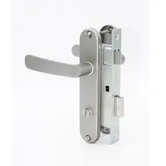 ODIS - Cerradura Embutir Baño Manilla Embutida Plata Simona 7040