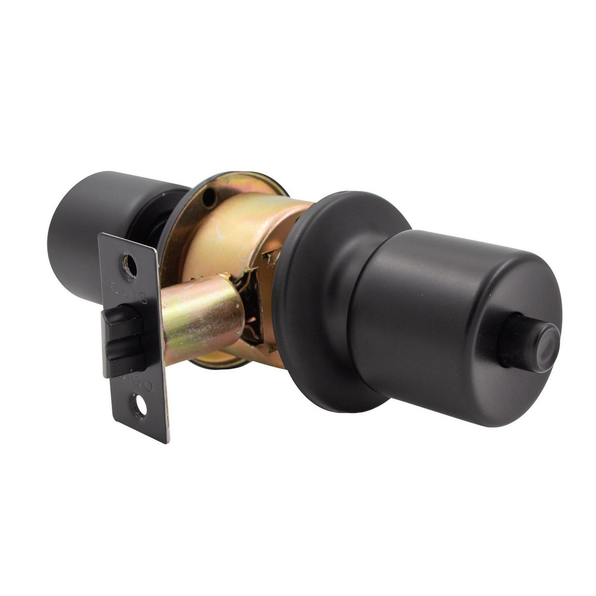 ODIS - Cerradura Cilíndrica Baño Pomo Embutida Negro 