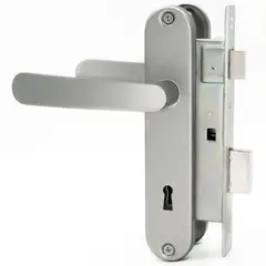 ODIS - Cerradura Embutir Cerradura de dormitorio Manilla Embutida Plata Simona 7040