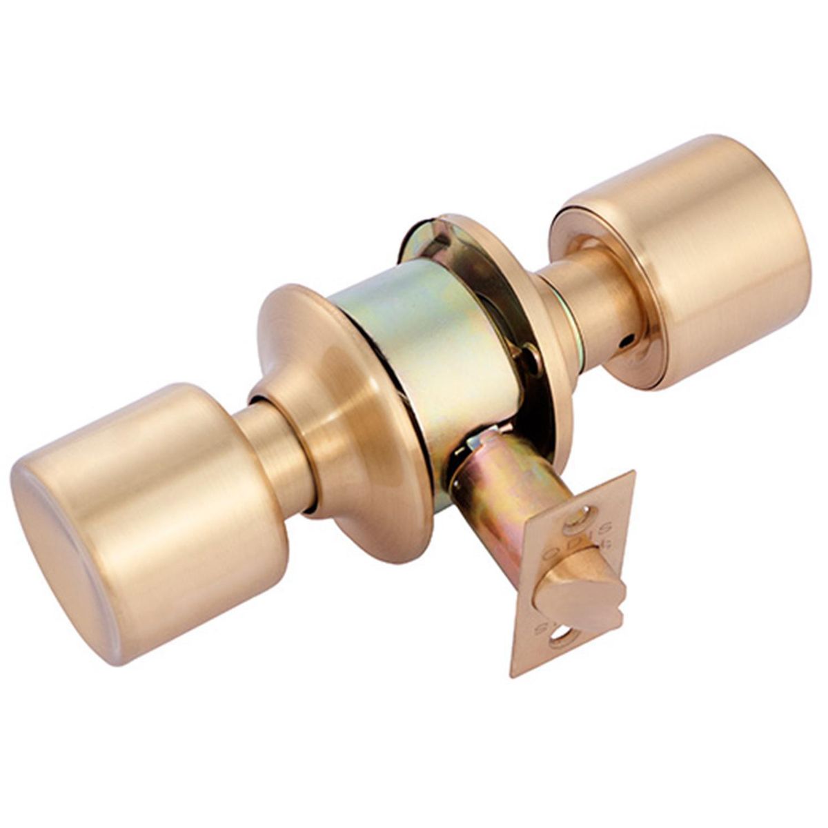 ODIS - Cerradura Cilíndrica Libre Paso Pomo Bronce 