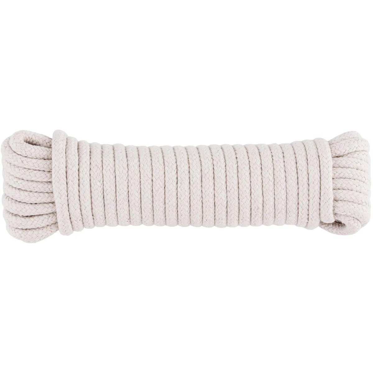 FIXSER - Cuerda Algodón Trenzado 4 mm 15 m Natural