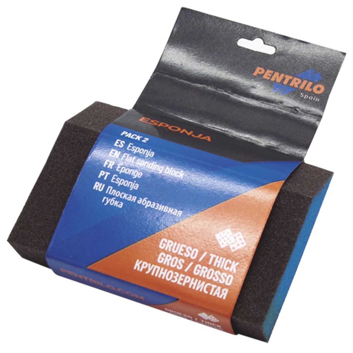 PENTRILO - Taco Lija Esponja Oblicuo Fino