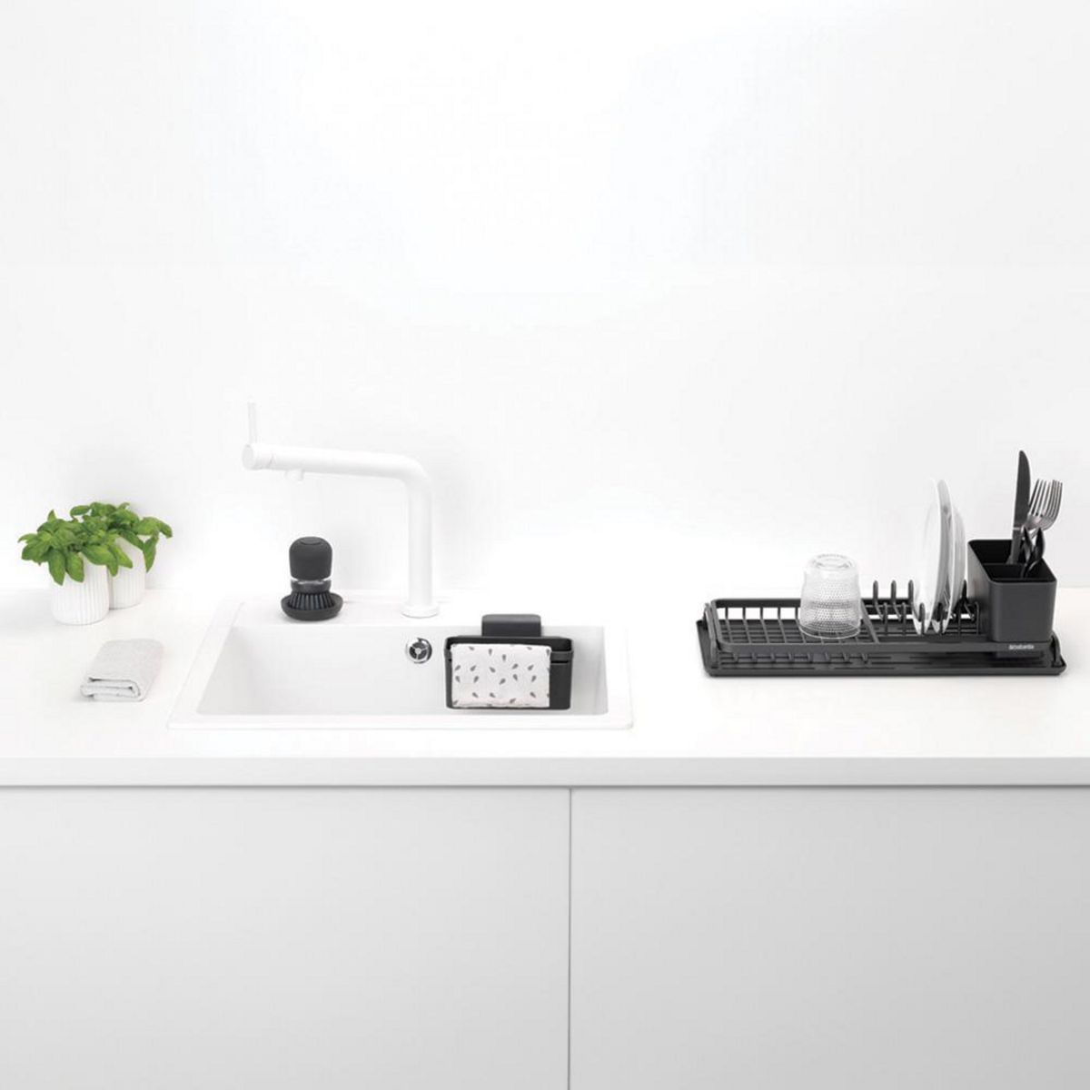 BRABANTIA - Set Secaplatos 4 Piezas Grey