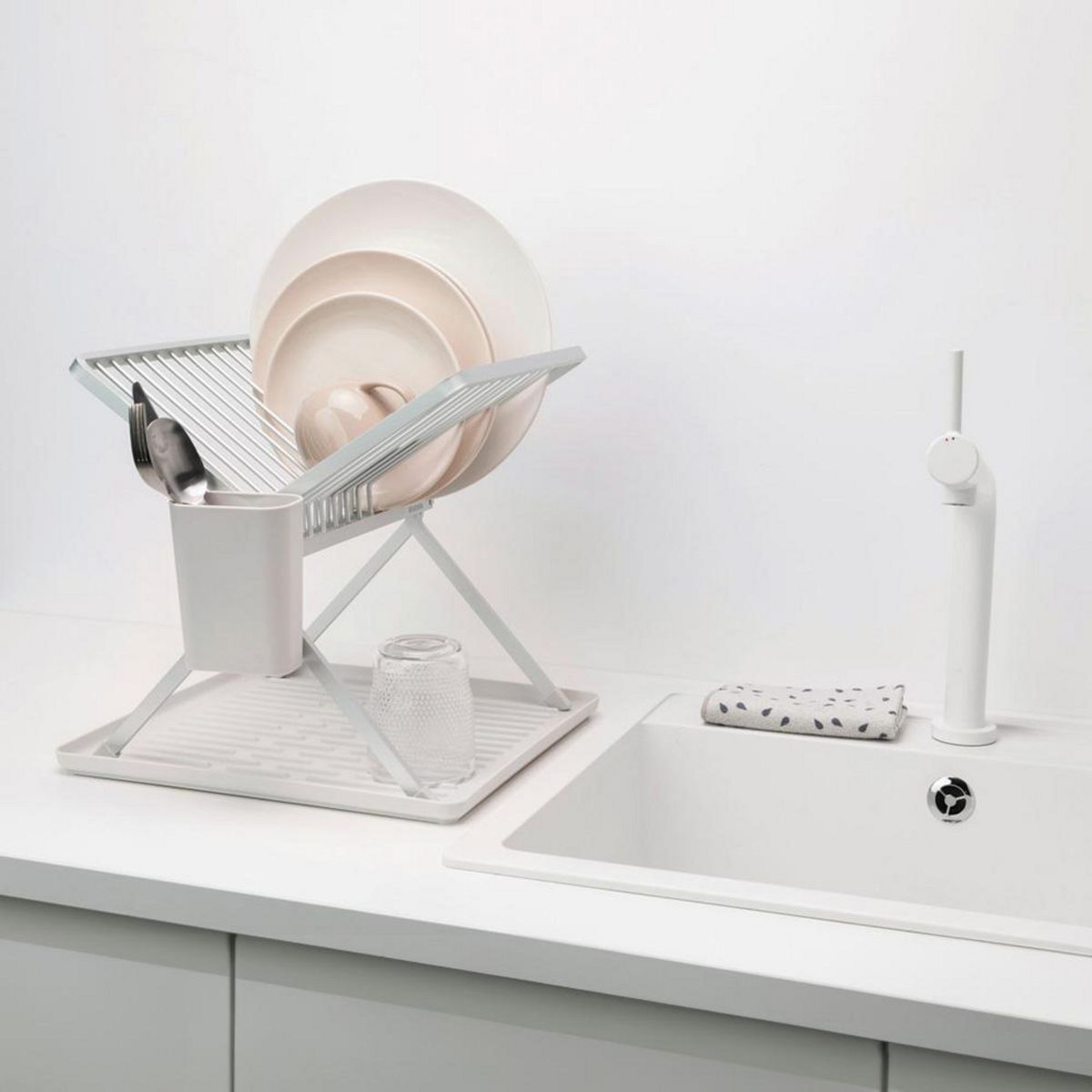 BRABANTIA - Secaplatos pleglable Light Grey