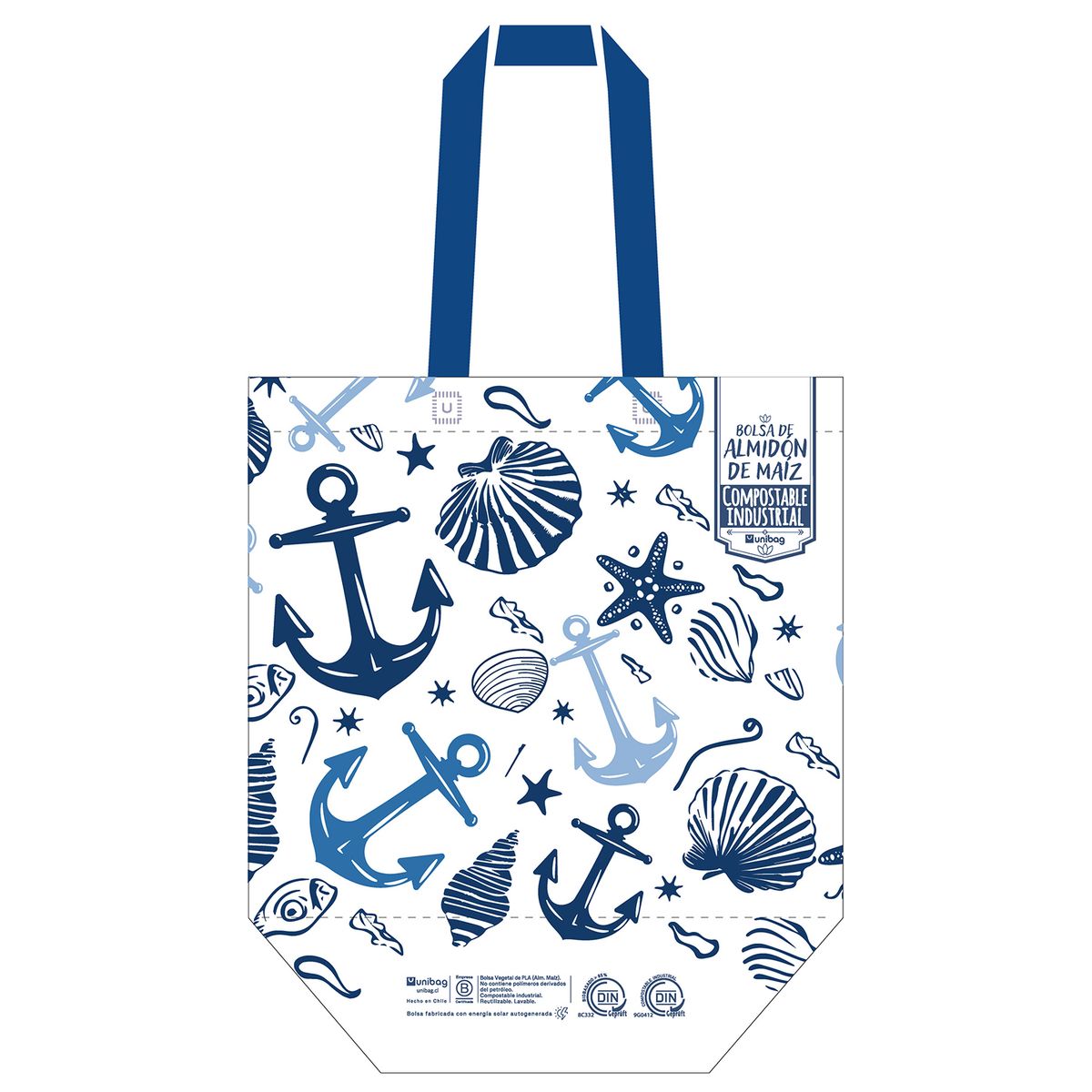 JUST HOME COLLECTION - Bolsa reutilizable vegetal XXL anclas