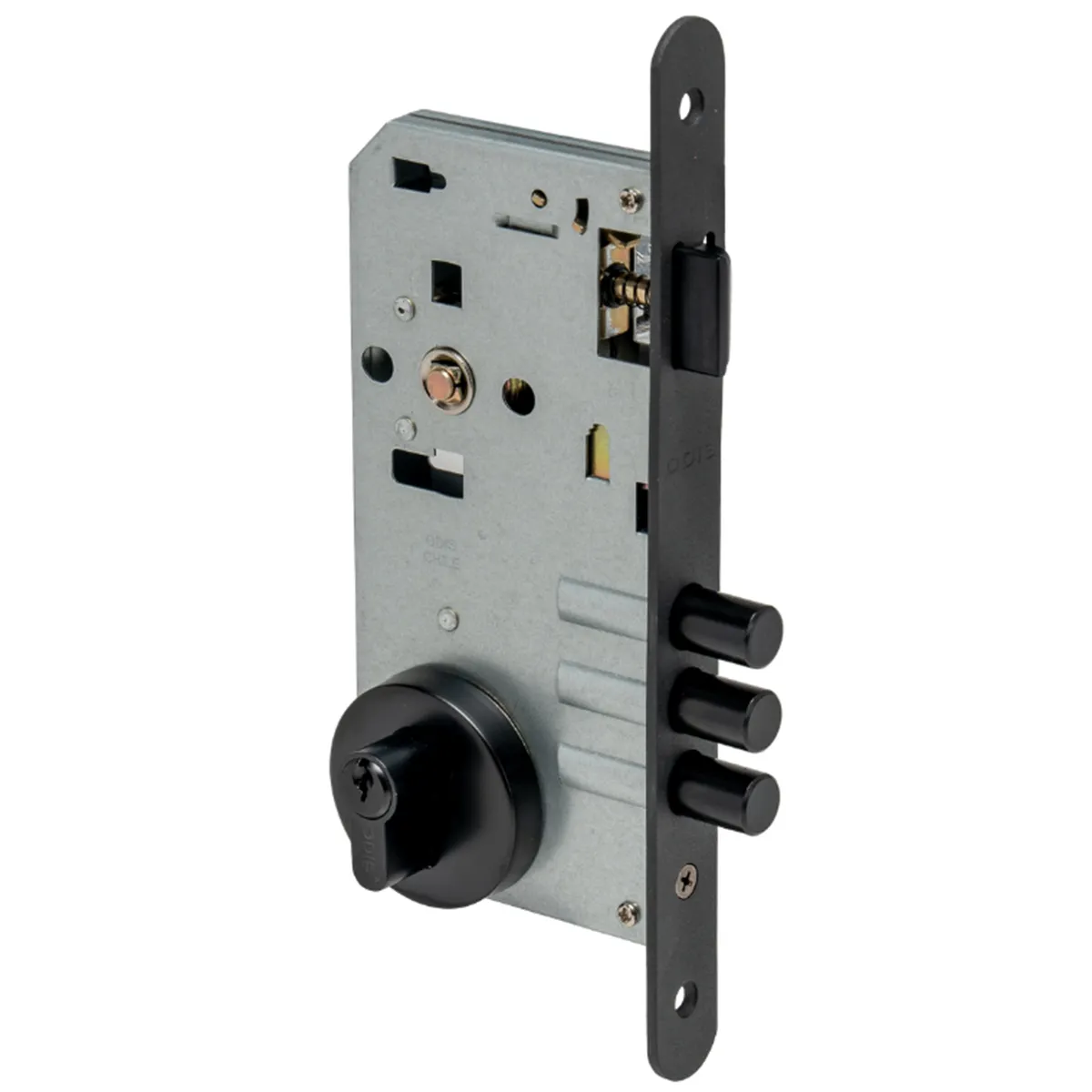 ODIS - Set Cerradura de Acceso Acceso Manilla Embutida Negro 
