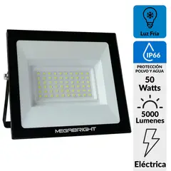 MEGABRIGHT - Proyector Telco Flat 50 W IP66 5000 lm Luz Fría