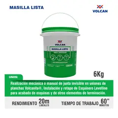 VOLCAN - Masilla Lista 6 kg