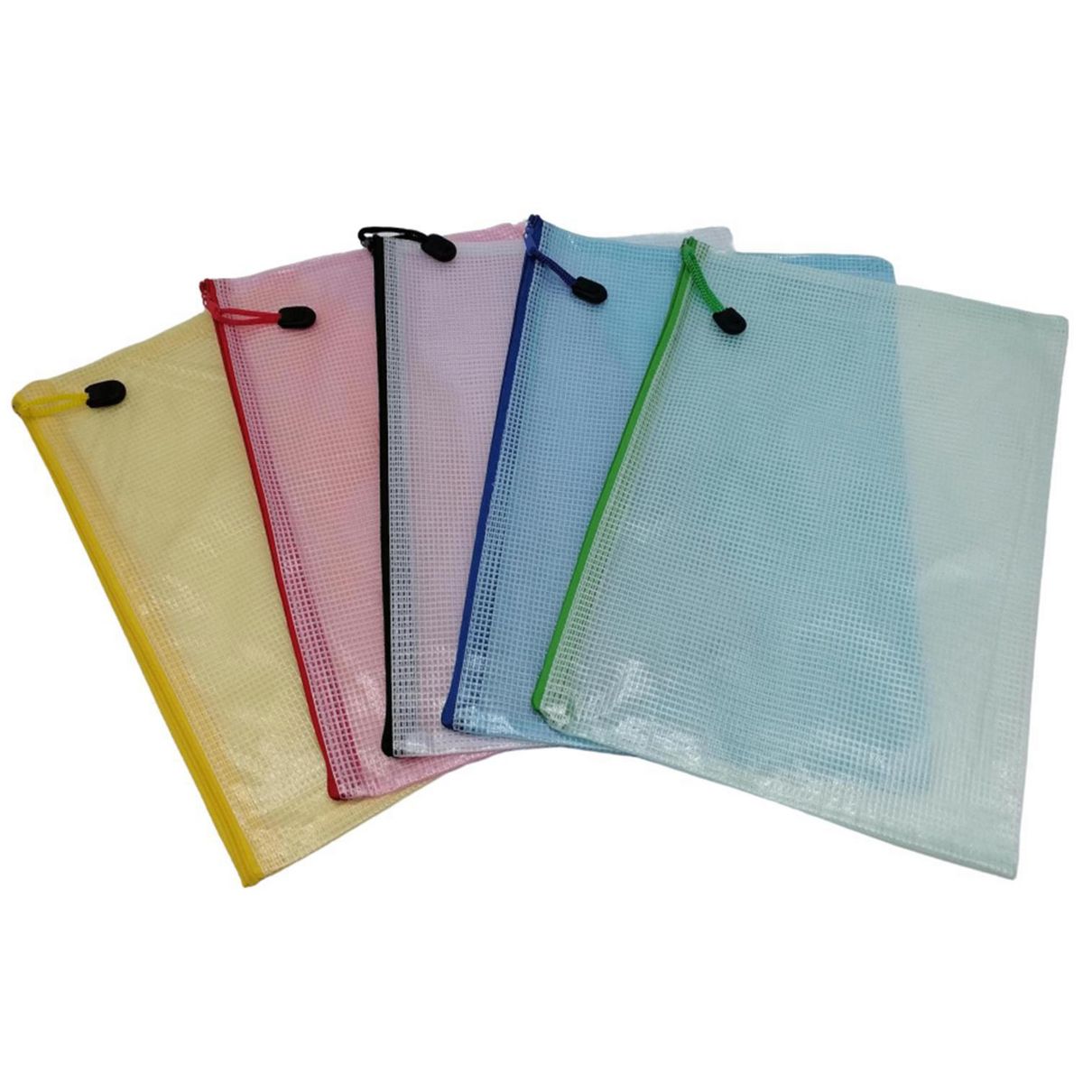 GENERICO - Pack de 5 Estuches Tamaño A4 Colores