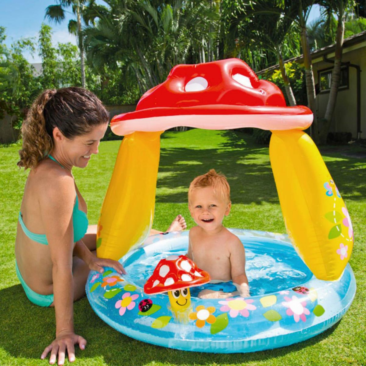 LIVE SPORT - Piscina Inflable 102x102x89 cm 290 Litros 57114
