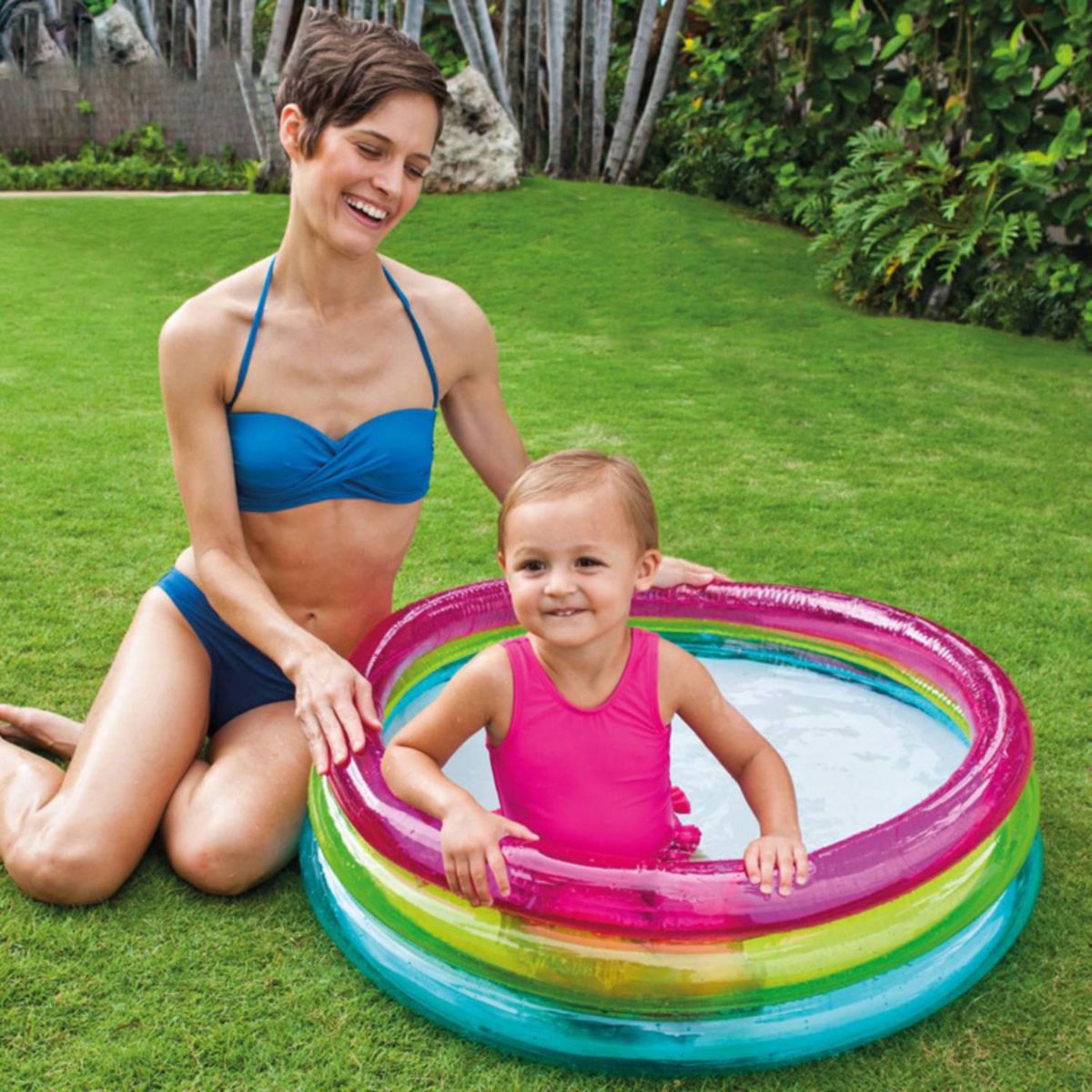 LIVE SPORT - Piscina Inflable 86x86x25 cm 390 Litros 57104