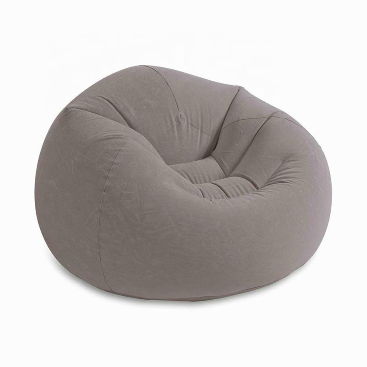 LIVE SPORT - Sillón Puff Inflable 1 cuerpo Live Sport 114x71x114 cm Gris
