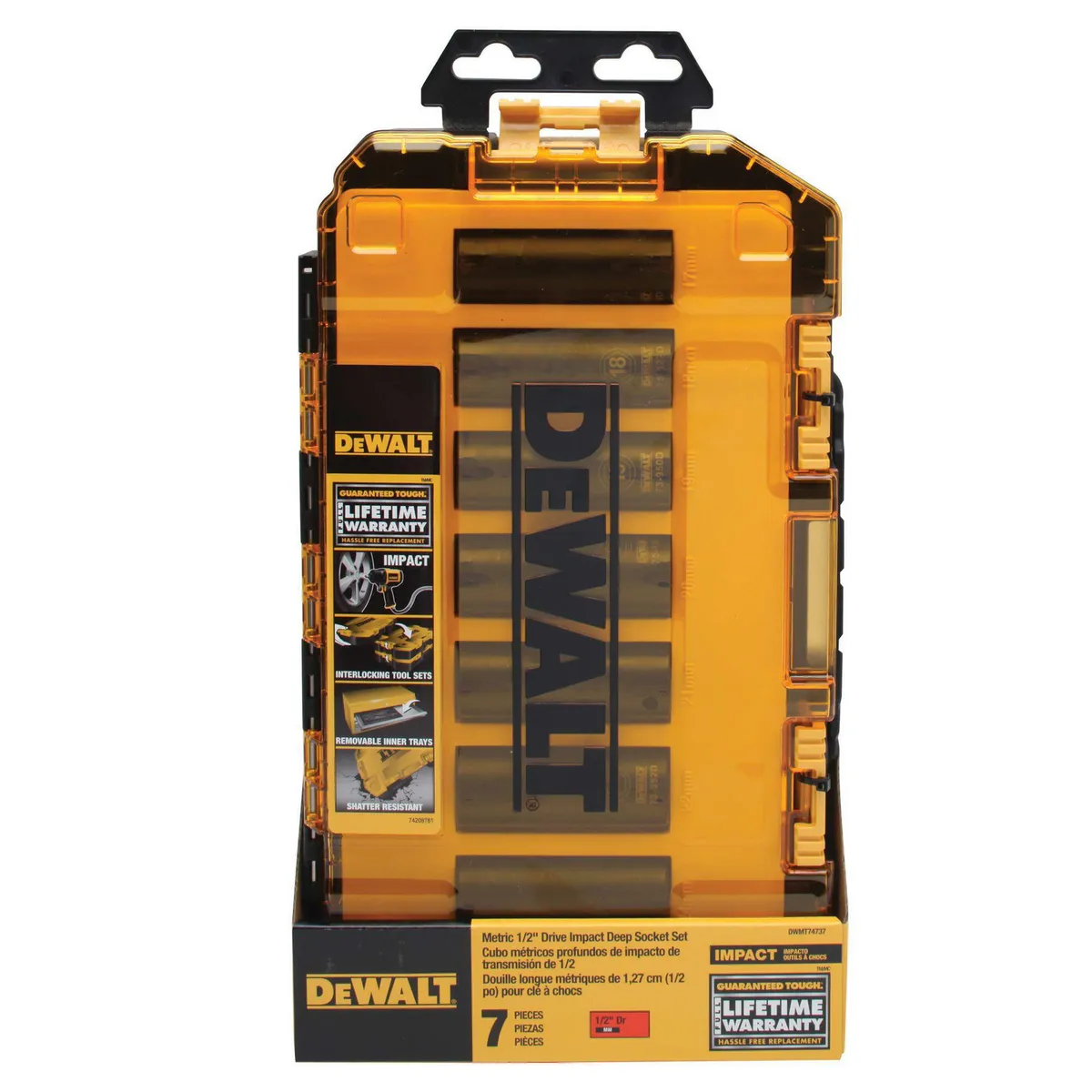 DEWALT - Set de dados impacto largos 7 piezas mm