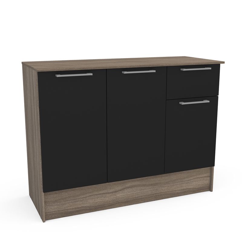 VEKKAHOME - Mueble Base Madrid Black