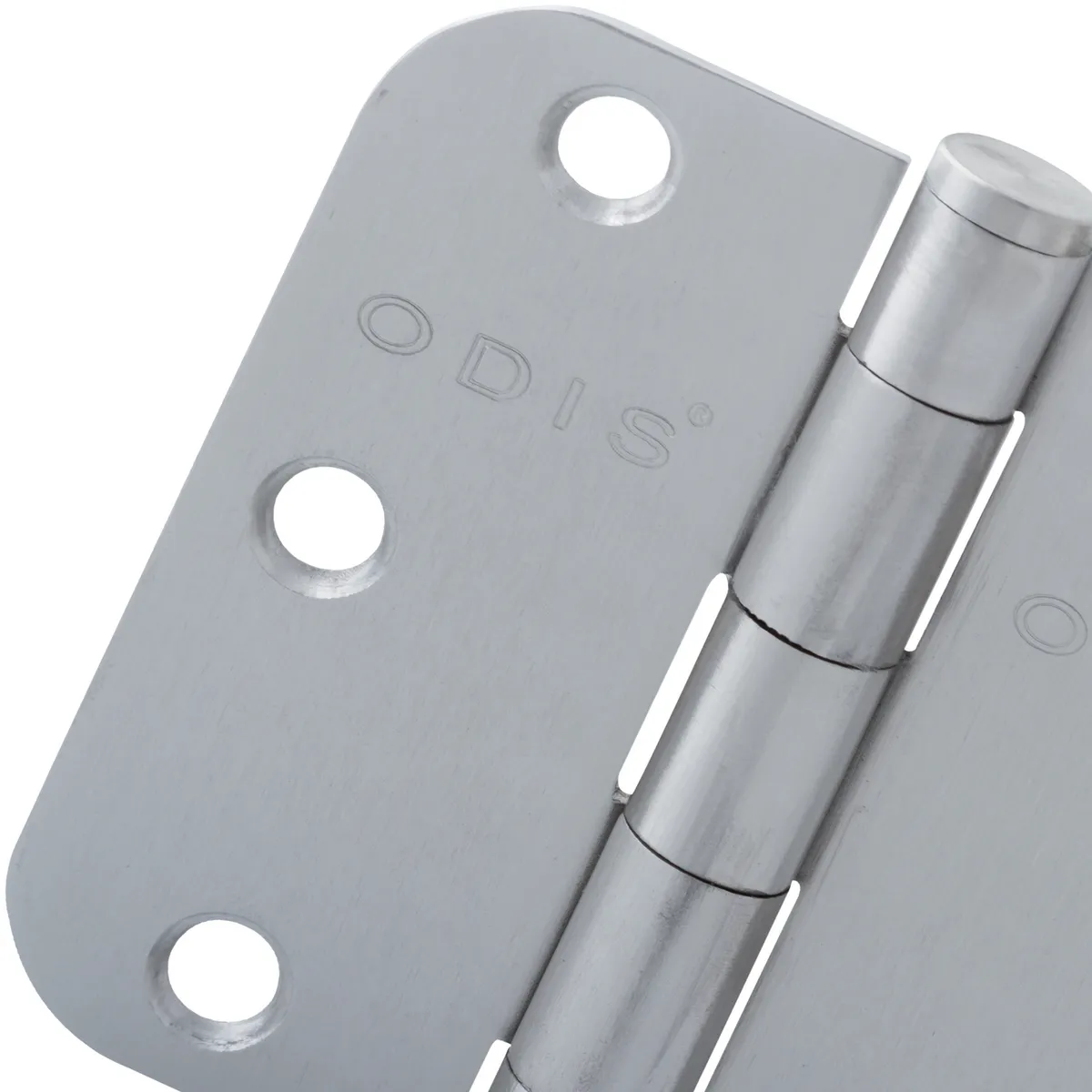 ODIS - Pack 2 Bisagras Acero 3x3"x20mm Canto Redondo