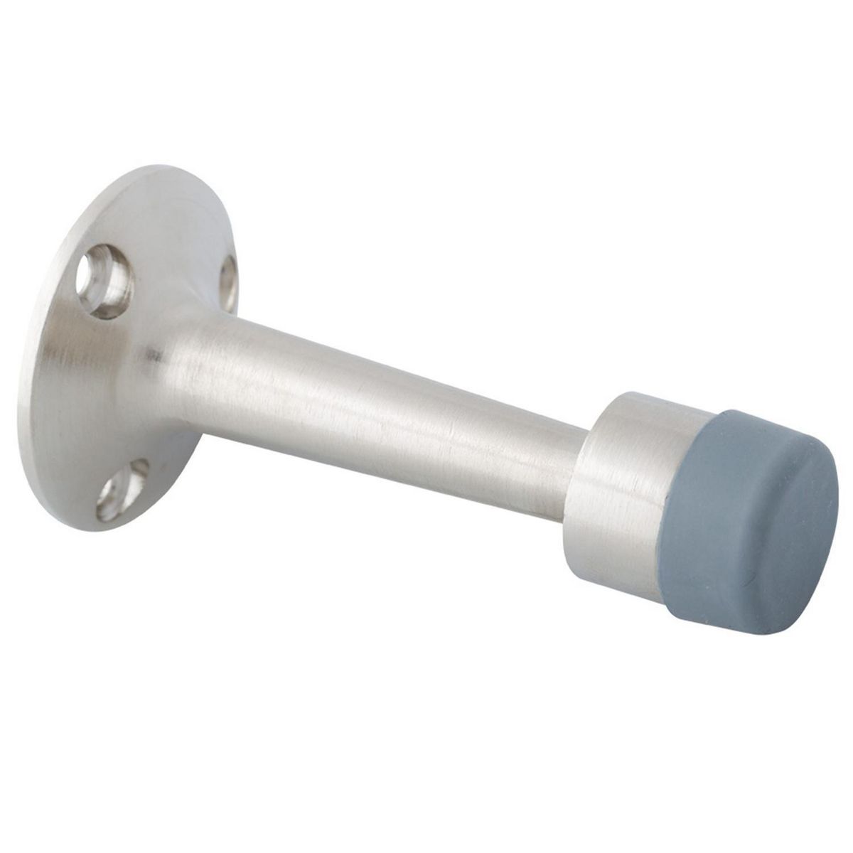 ODIS - Tope Puerta Recto a Muro - Plata Satinado