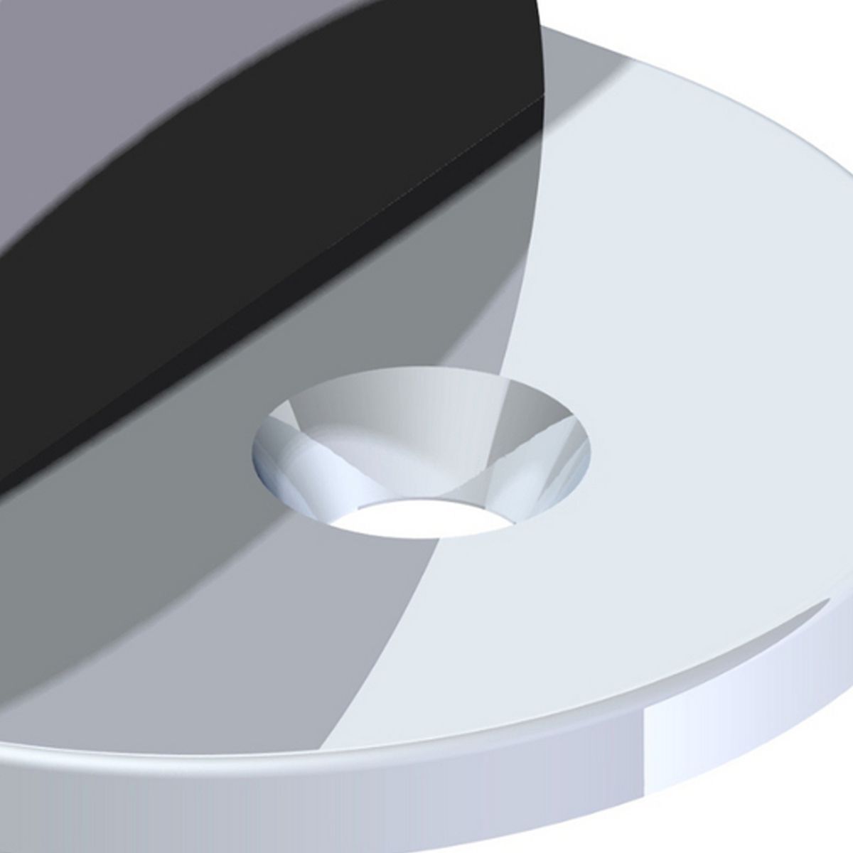 ODIS - Tope Puerta 1/4 Esfera - Plata Satinado