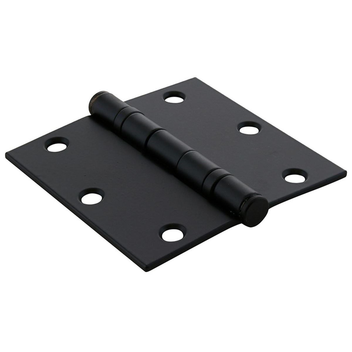 ODIS - Pack 3 Bisagras Acero 3,5x3,5"x2,5mm Canto Recto Negro