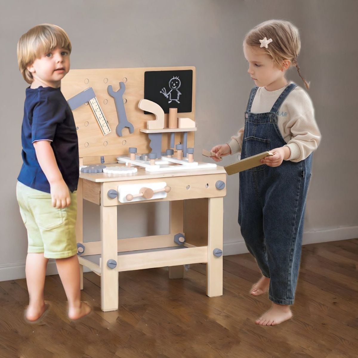 KIDSCOOL - Juego Banco Herramientas Montess