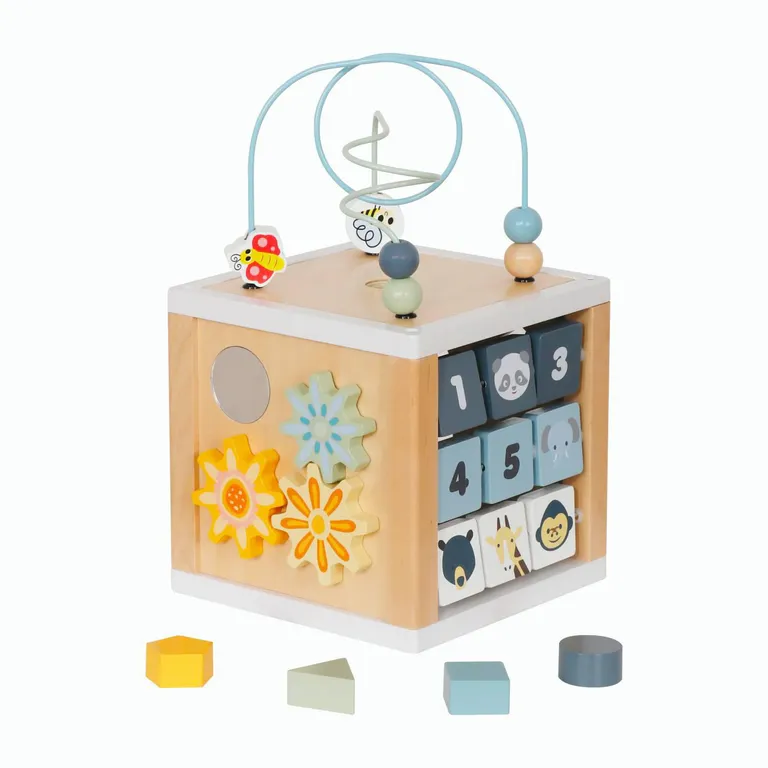 Cubo Didáctico Multifuncional Bebé Con Sonidos Y Figuras