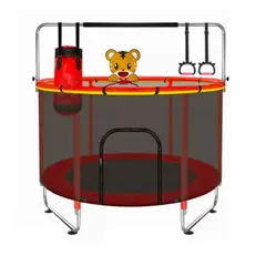 KIDSCOOL - Cama elástica entretenida 140x173x140 cm Rojo