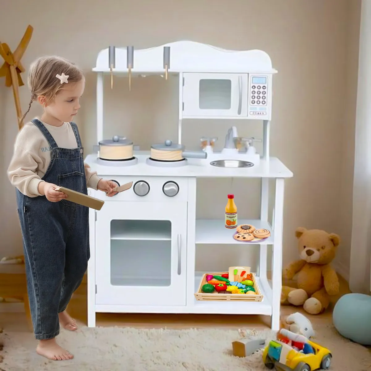KIDSCOOL - Cocina Sofía Blanca/Accesorios