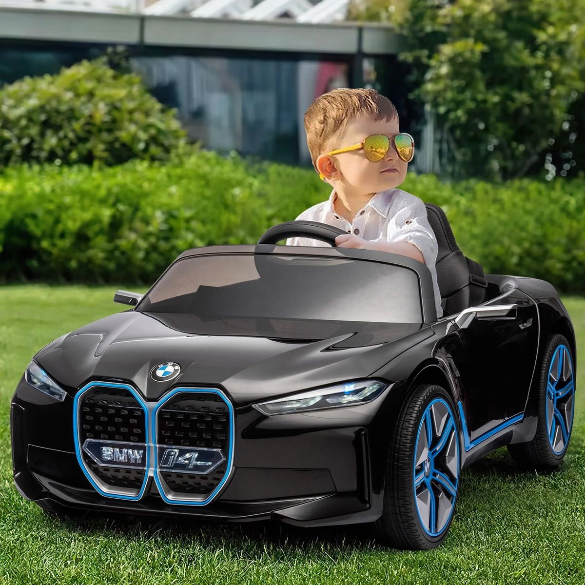 KIDSCOOL - Auto Batería BMW I4 Negro 12V-2 Motores