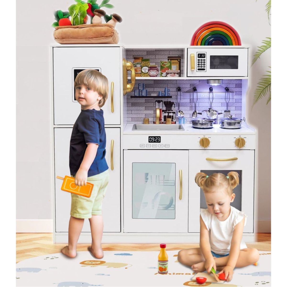 KIDSCOOL - Cocina Led Kitchen Blanca/Accesorios