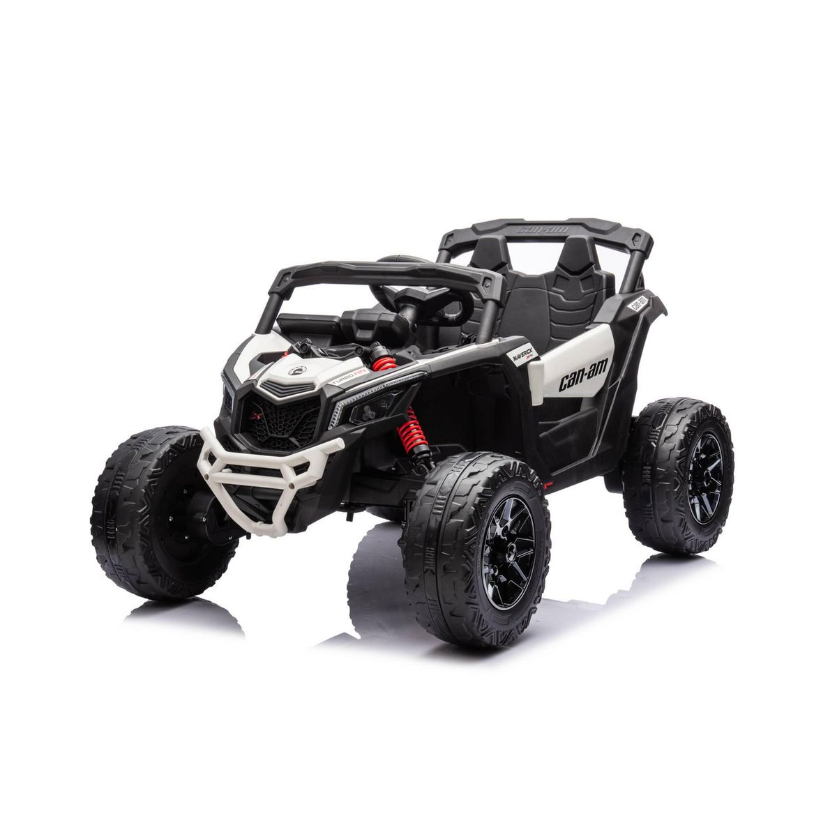 KIDSCOOL - Buggy UTV CAN AM Maverick Blanco 12V-2 Motores