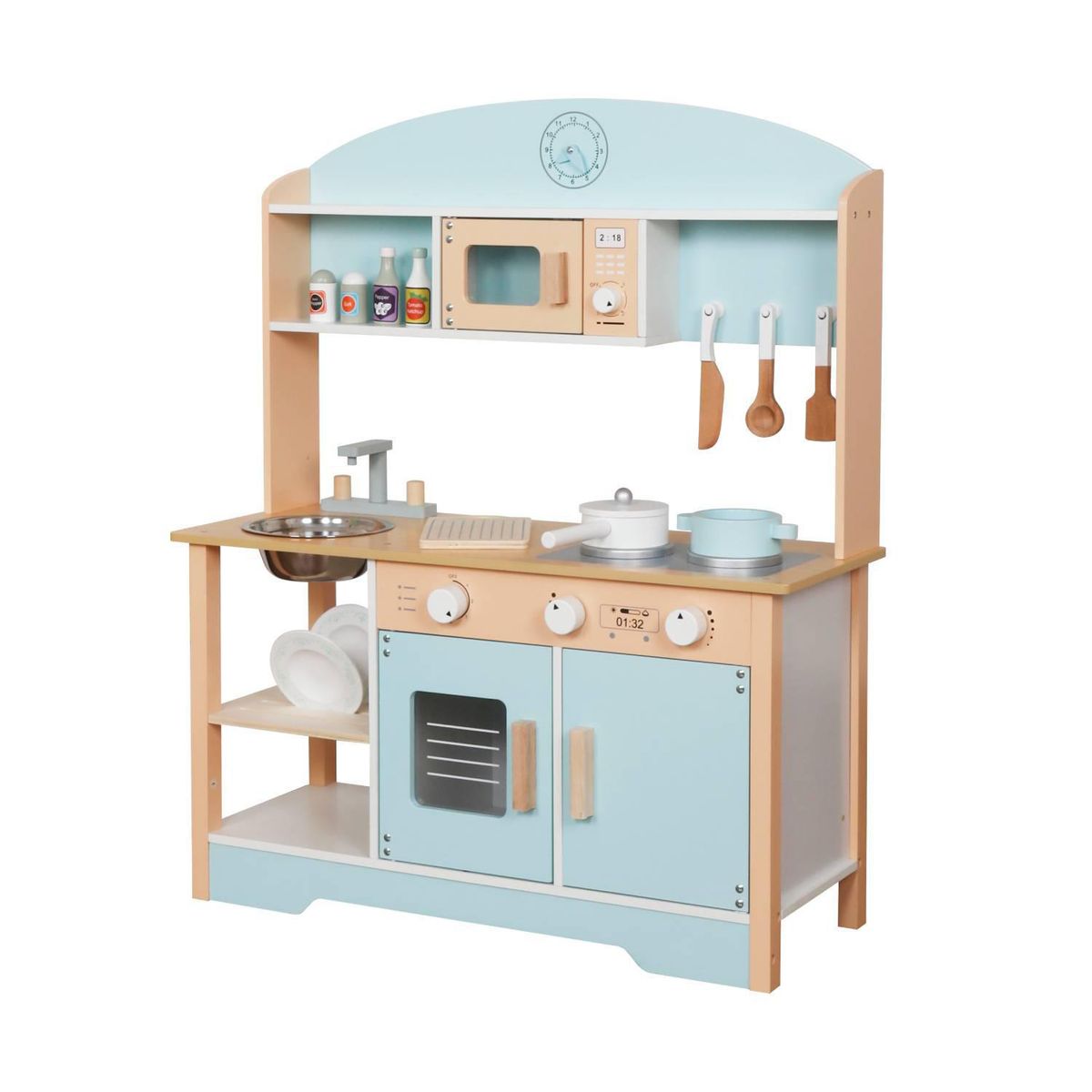 KIDSCOOL - Cocina Montessori Celeste/Accesorios