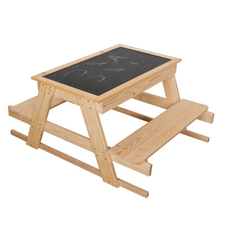 Mesa Infantil Picnic Divertido 60x52x80 cm Natural Desde 3 años