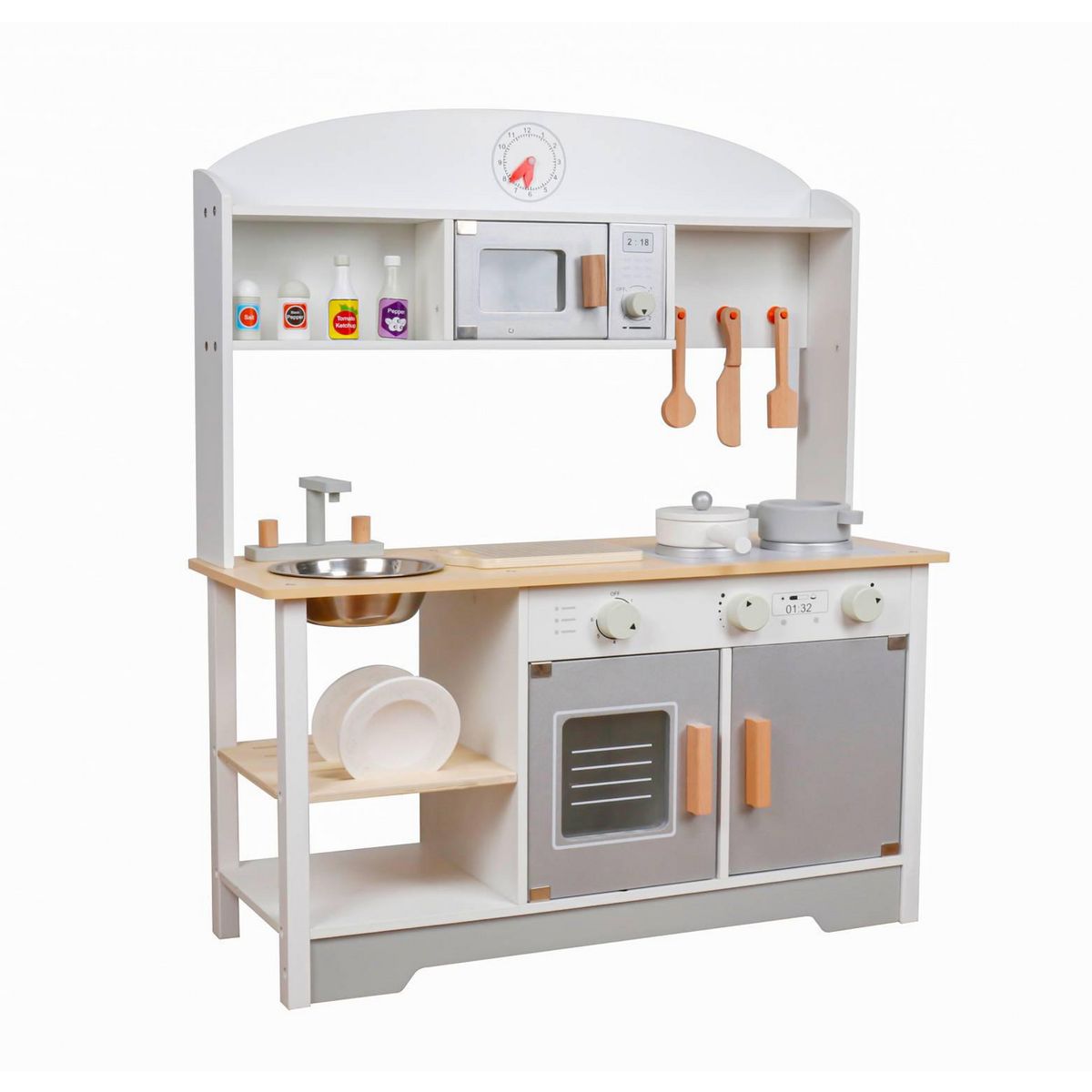 KIDSCOOL - Cocina Montessori Blanca/Accesorios