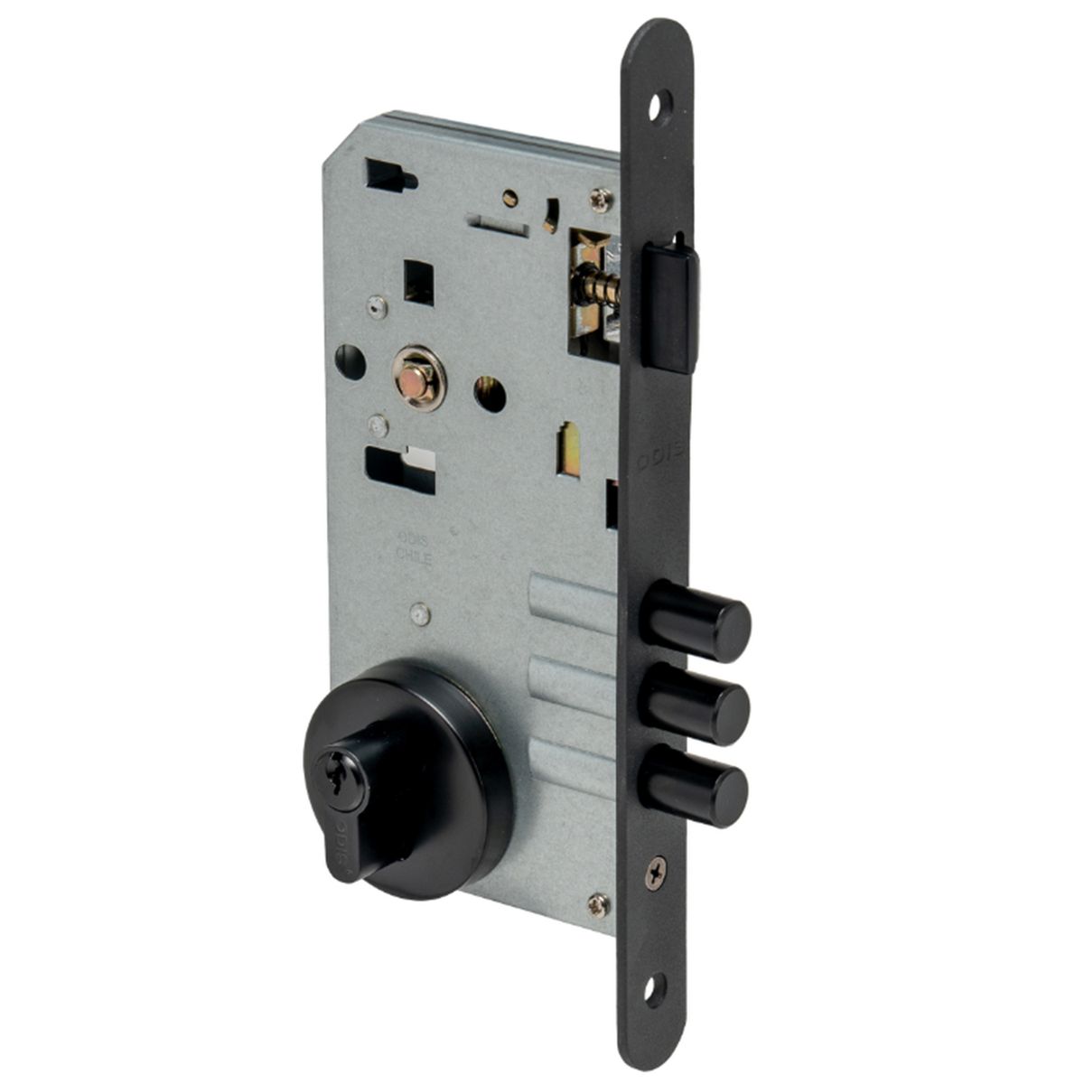ODIS - Set cerradura de acceso Acceso Manilla Embutida Negro 