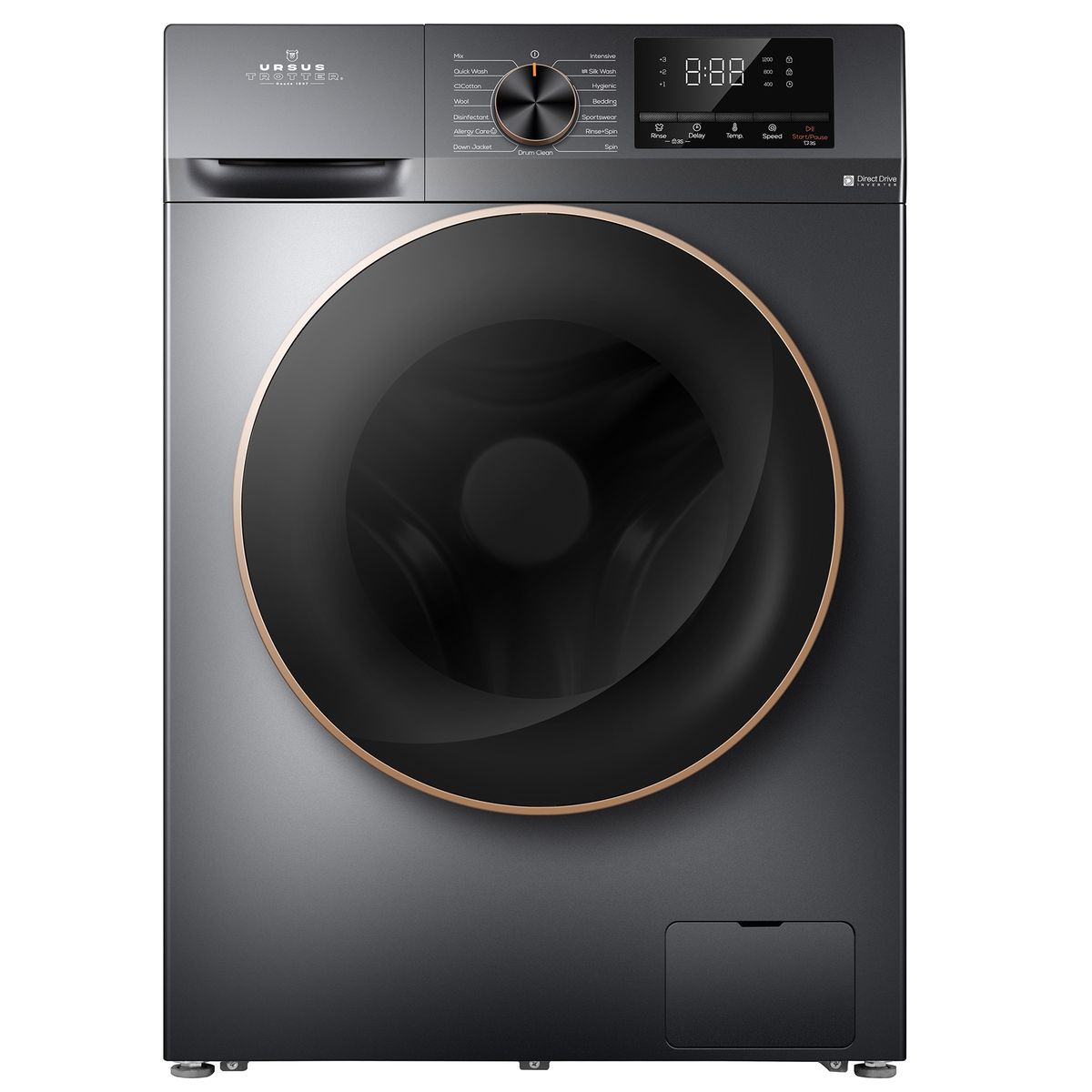 URSUS TROTTER - Lavadora Carga Frontal 10 GRIS T10K 15PI