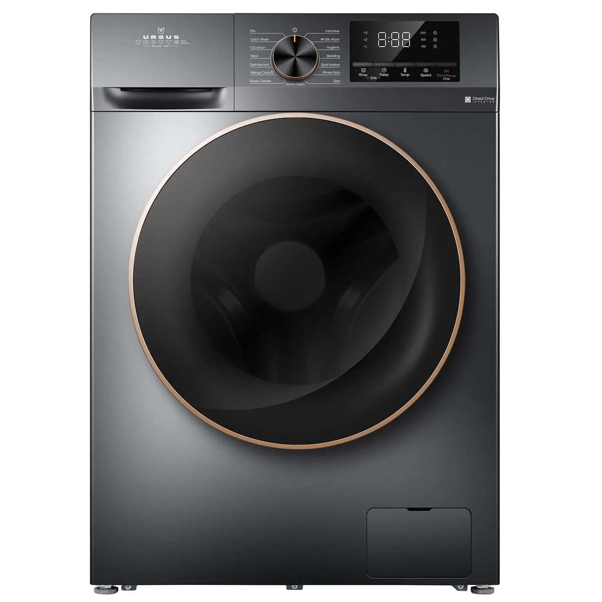 URSUS TROTTER - Lavadora Carga Frontal 10 GRIS T10K 15PI