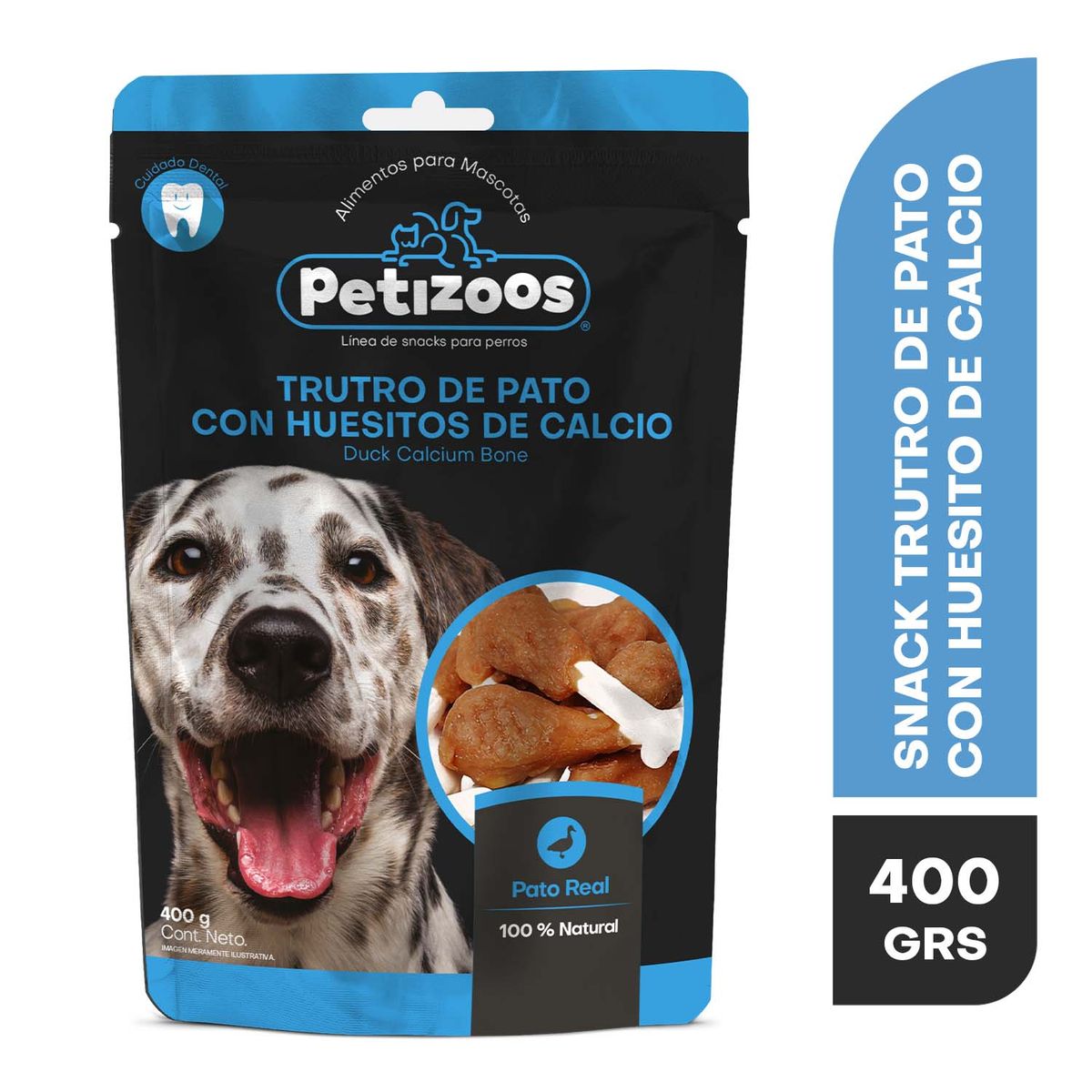 PETIZOOS - Snack para Perro Todas las edades Pato 0.4 kg