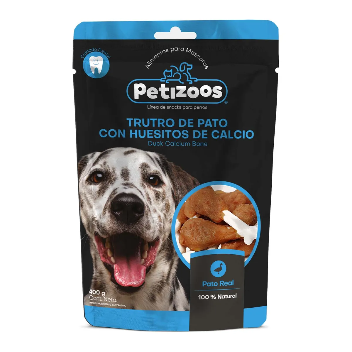 PETIZOOS - Snack para Perro Todas las edades Pato 0.4 kg