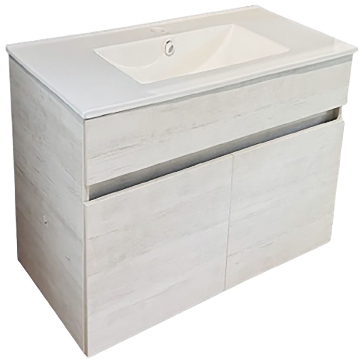 TEBISA - Mueble Vanitorio a Muro Roble Bardolino 76.5x57x47 cm