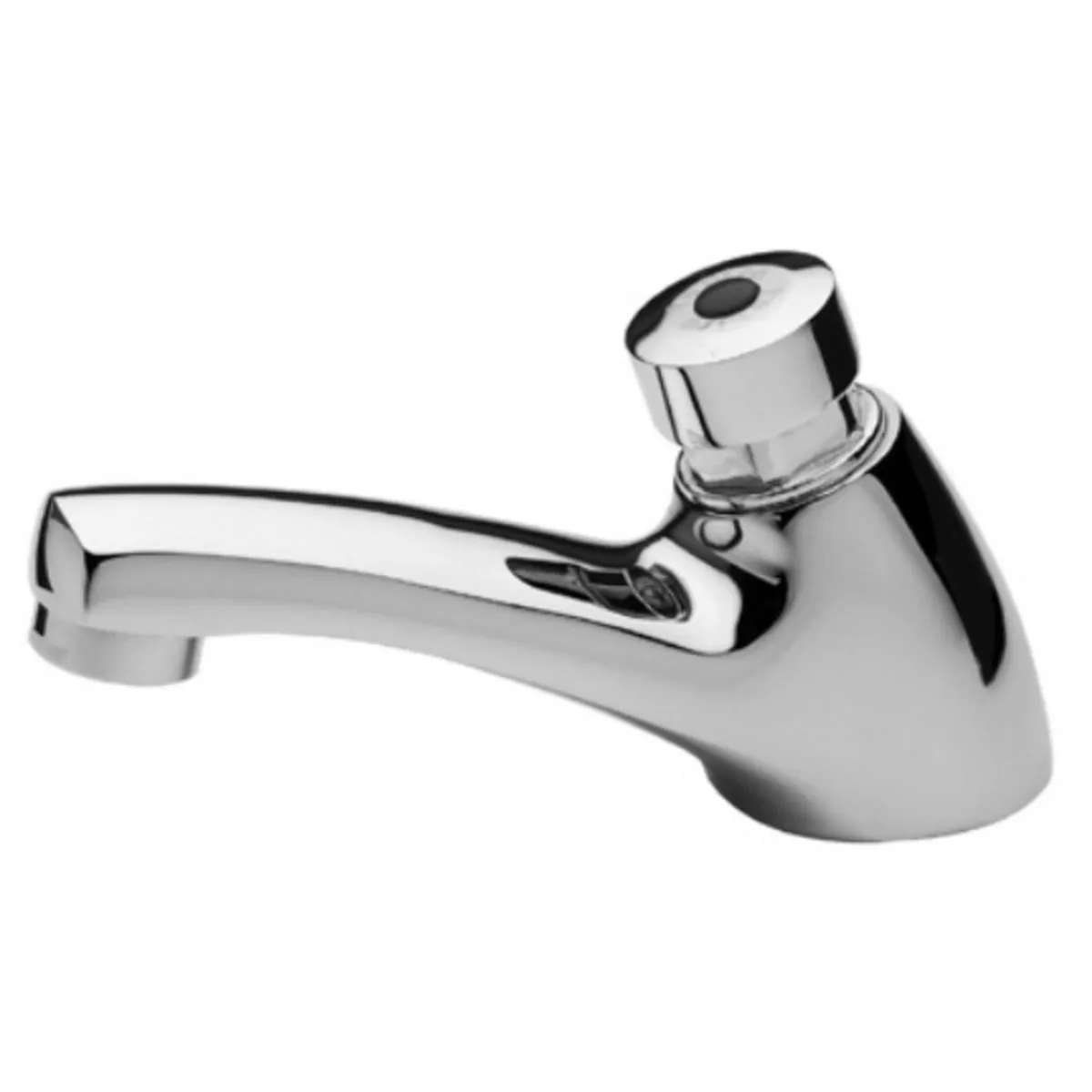 TEBISA - Grifo Lavatorio Temporizada Plateado