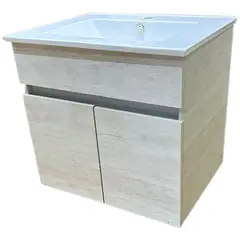 TEBISA - Mueble Vanitorio a Muro Roble Bardolino 61.5x57x47 cm