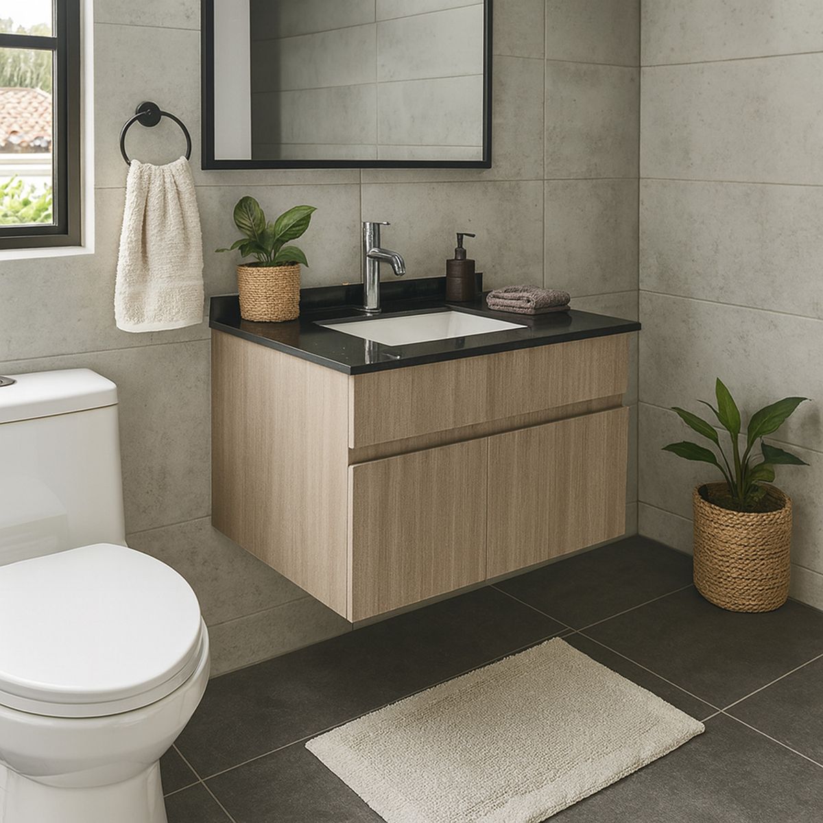 TEBISA - Mueble Vanitorio Tecalimo 80x66.5x52 cm